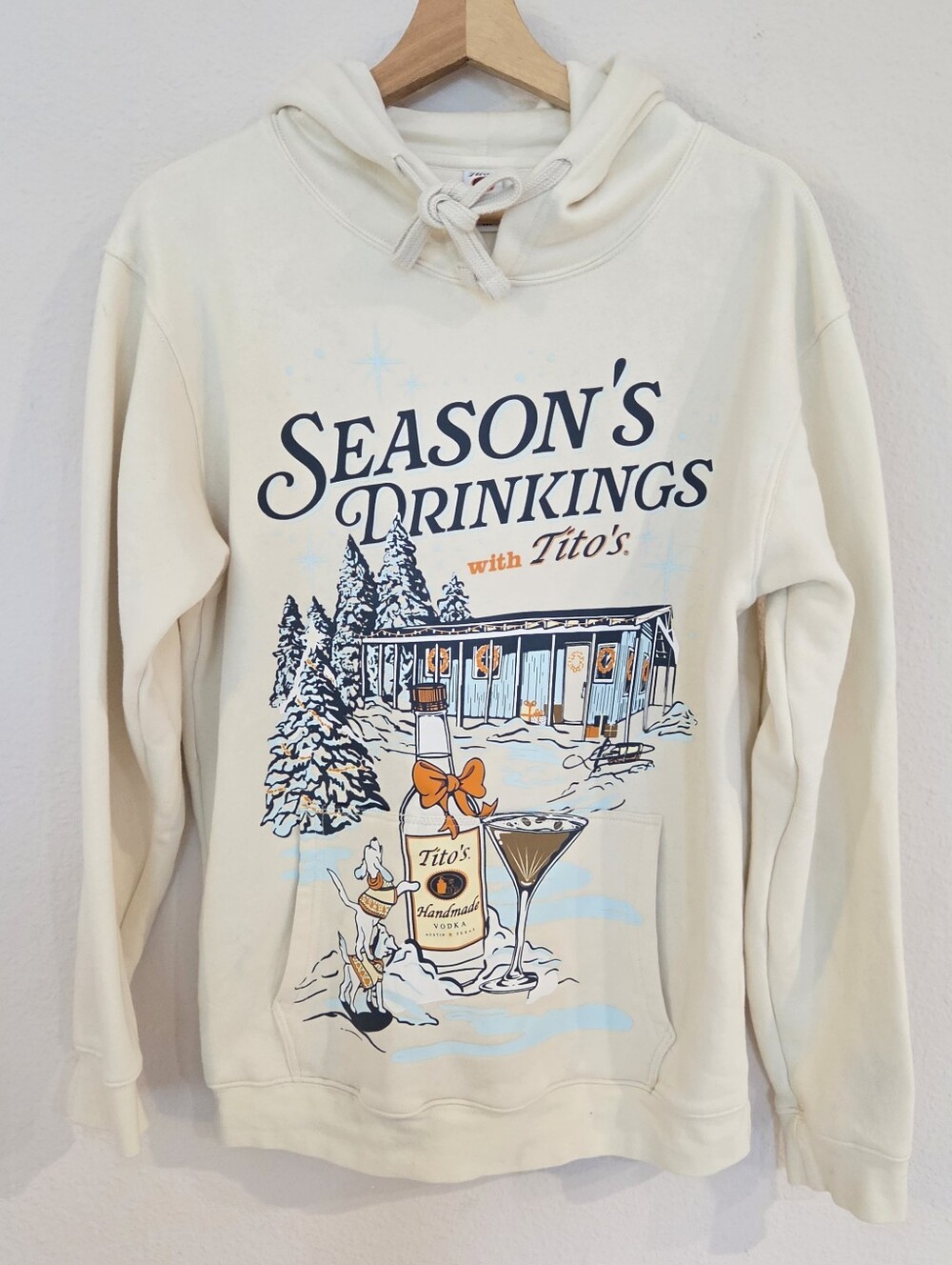 Tito's Holiday Season Crewneck Pullover Hoodie Sweatshirt